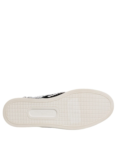 Chaussures à enfiler noires à ornements London pour homme Dolce &amp; Gabbana