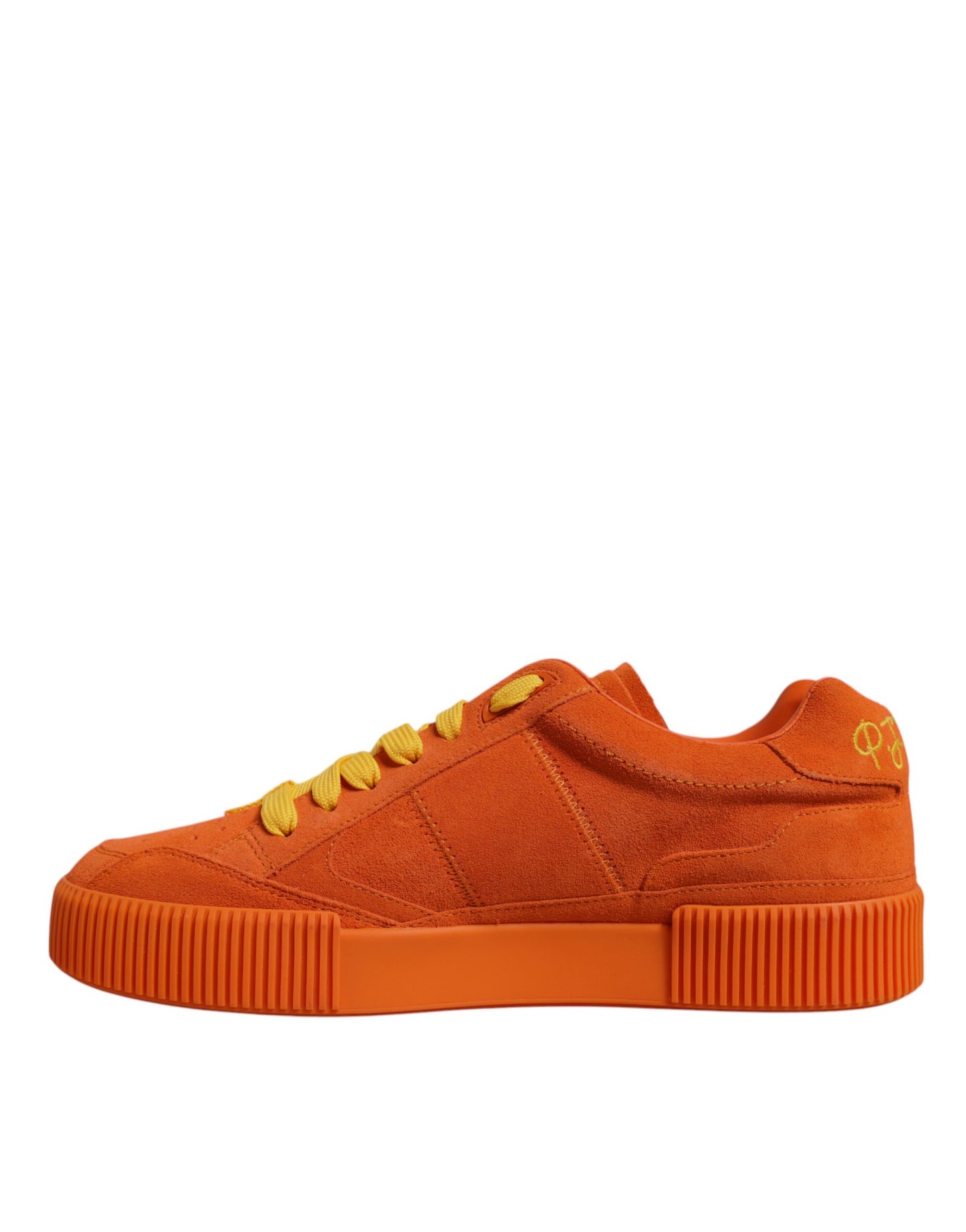 Baskets basses en cuir orange Miami de Dolce &amp; Gabbana