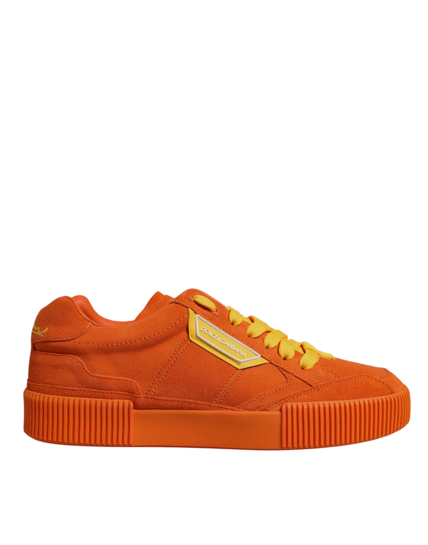 Baskets basses en cuir orange Miami de Dolce &amp; Gabbana