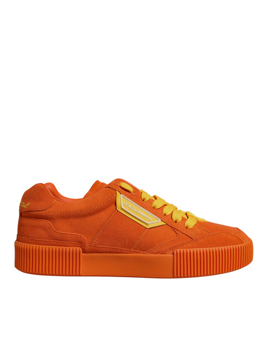 Baskets basses en cuir orange Miami de Dolce &amp; Gabbana