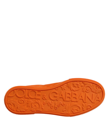 Baskets basses en cuir orange Miami de Dolce &amp; Gabbana