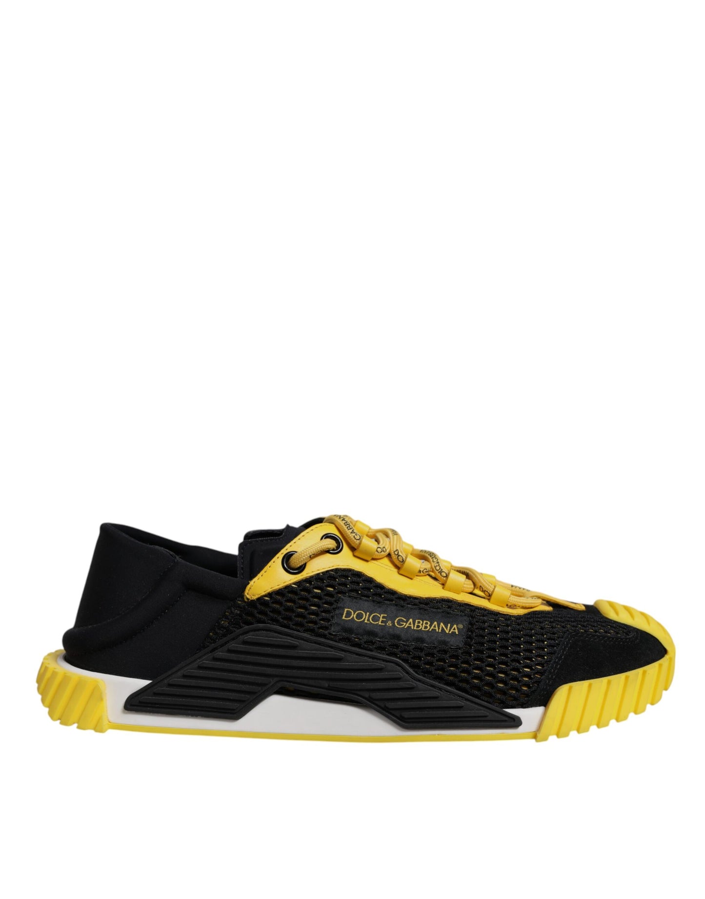 Baskets basses Dolce &amp; Gabbana NS1 noires et jaunes