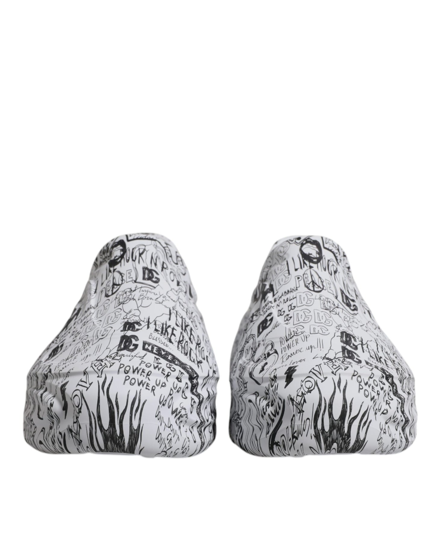 Baskets Daymaster blanches et noires à imprimé graffiti Dolce &amp; Gabbana