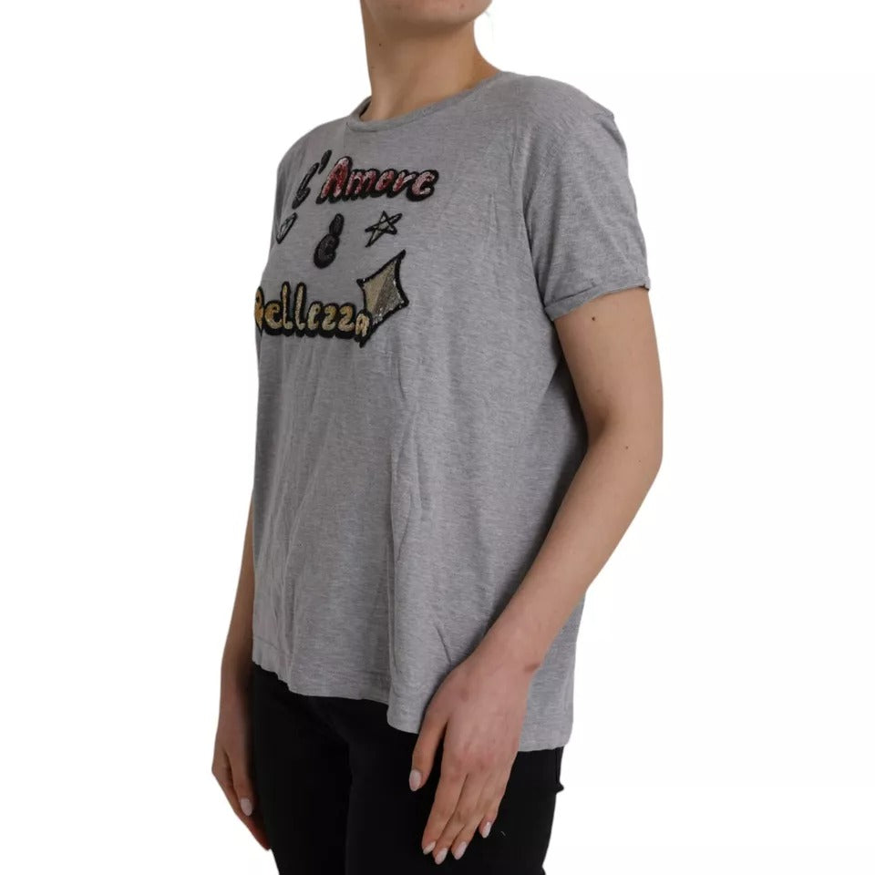 Dolce &amp; Gabbana Gray Cotton L&
