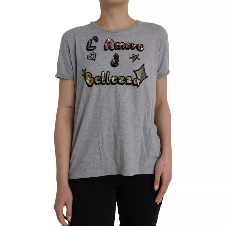 Dolce &amp; Gabbana Gray Cotton L&