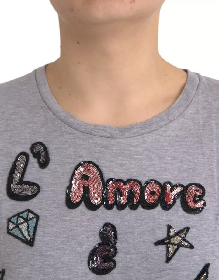 Dolce &amp; Gabbana Gray Cotton L&