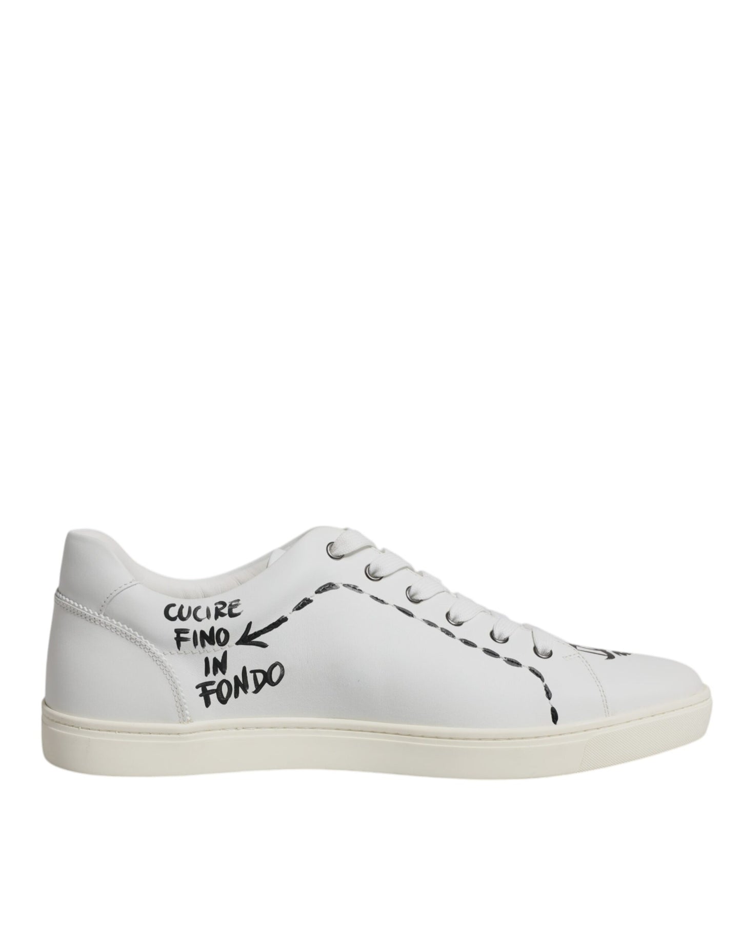 Baskets basses Milano en cuir blanc Dolce &amp; Gabbana