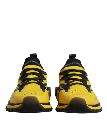 Baskets de sport extensibles jaunes Dolce &amp; Gabbana SORRENTO