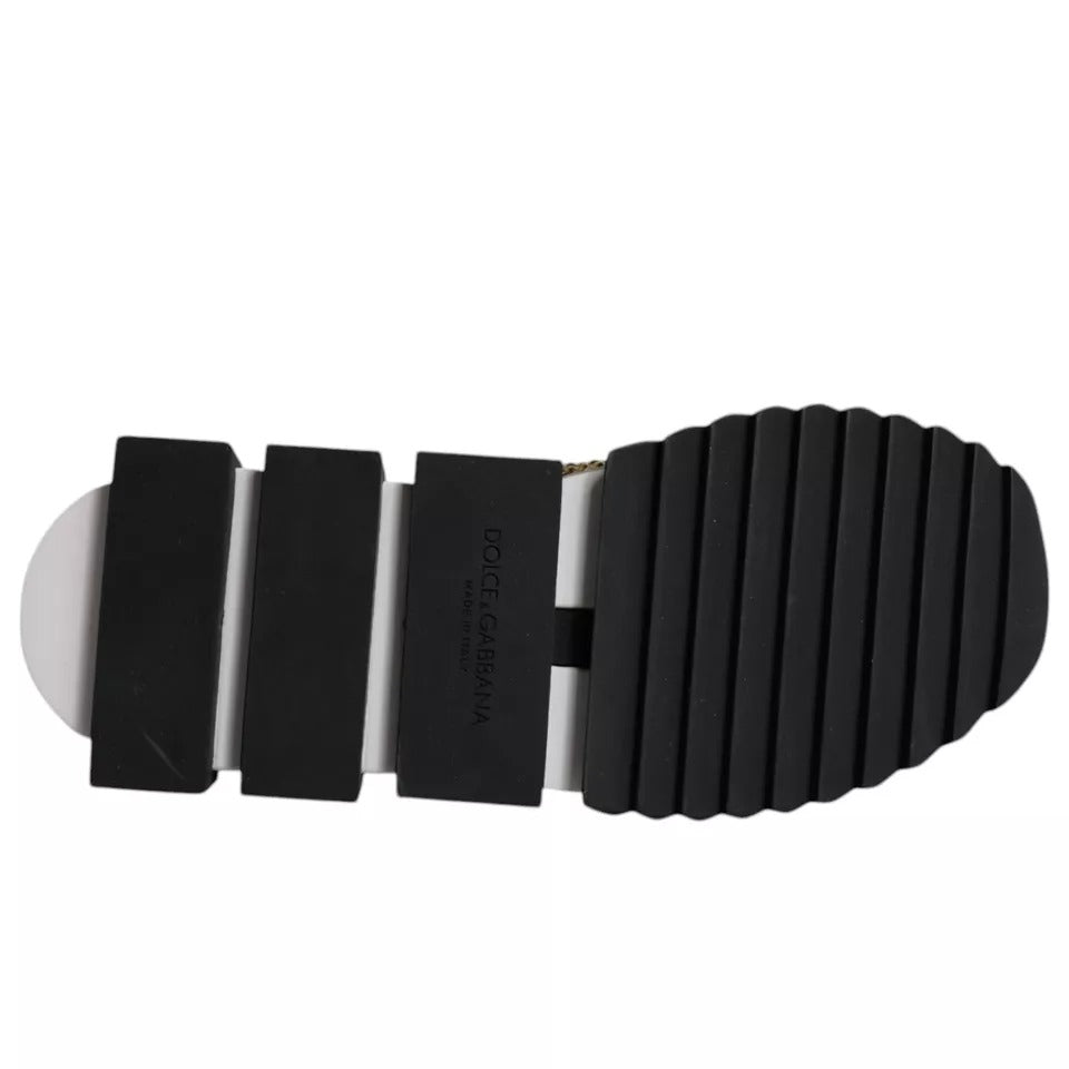 Baskets Sorrento à strass dorés Dolce &amp; Gabbana