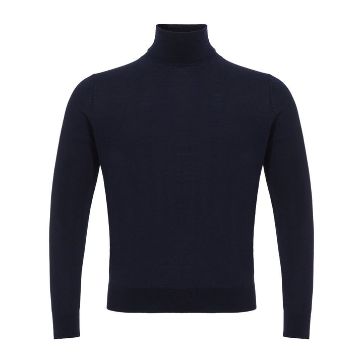 Colombo Blue Cashmere Turtleneck