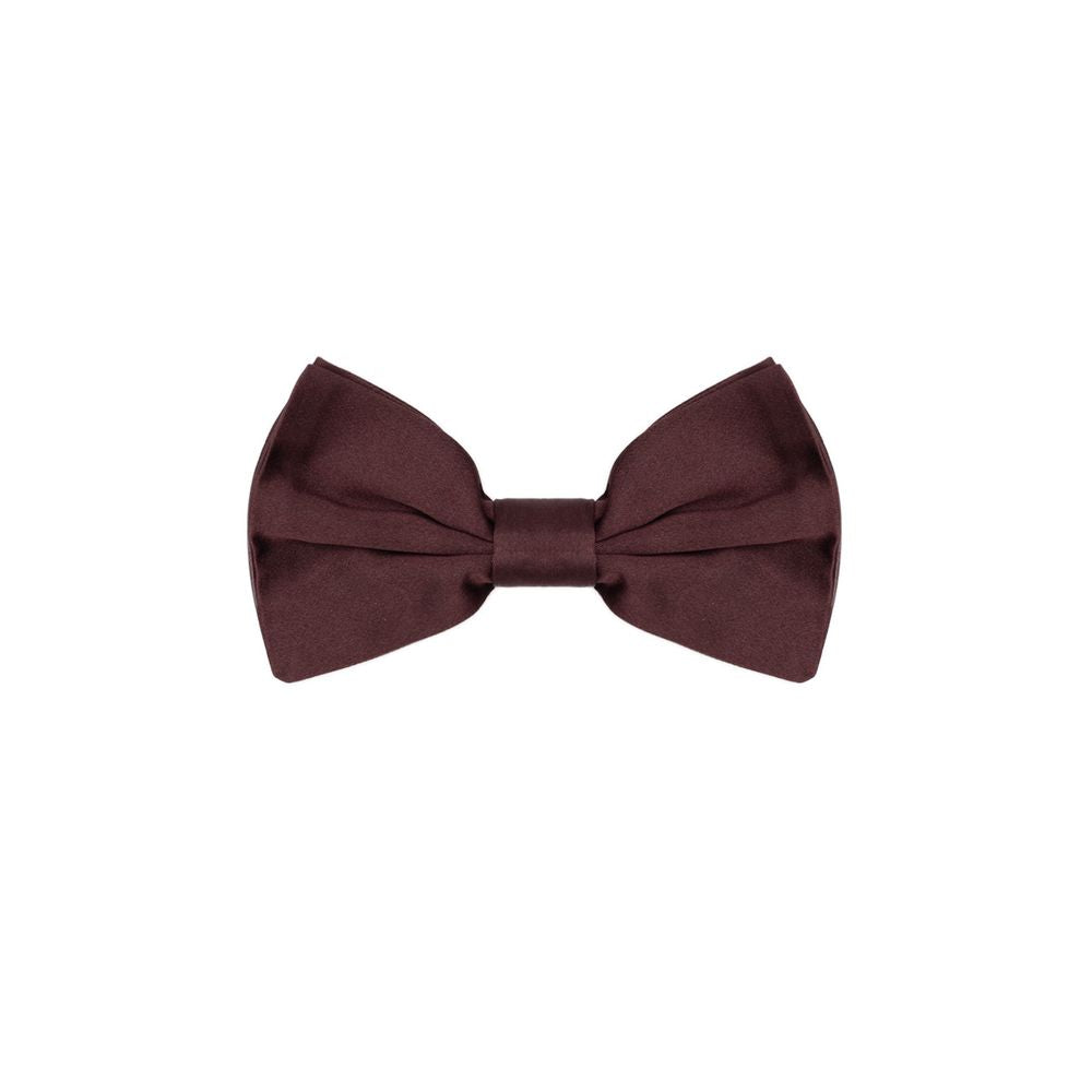 Dolce &amp; Gabbana Burgundy Silk Bowtie