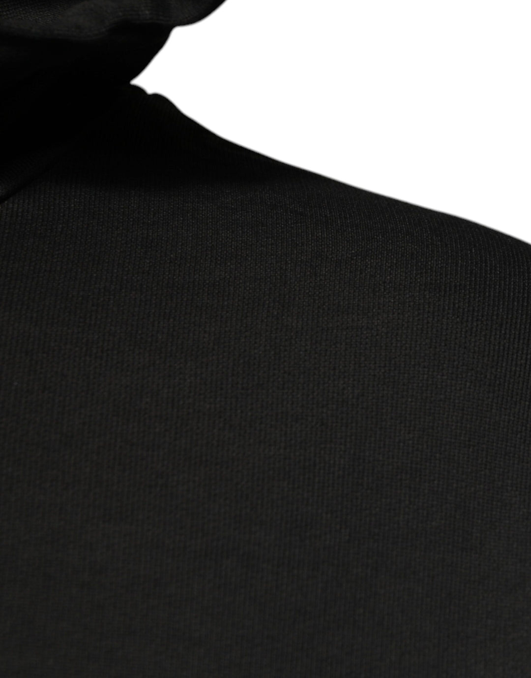 Dolce &amp; Gabbana Black Cotton Hooded DG Shield Pullover Sweater