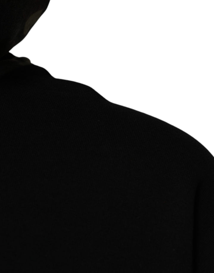 Dolce &amp; Gabbana Black Camouflage Hooded Sweatshirt Sweater
