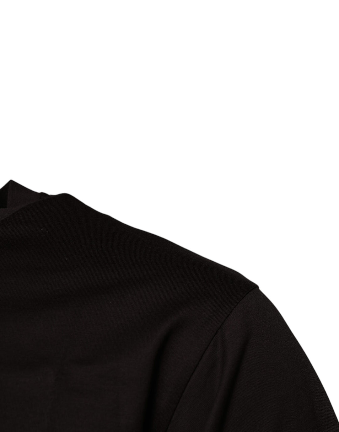 Dolce &amp; Gabbana Dark Brown Logo Cotton Crew Neck T-shirt