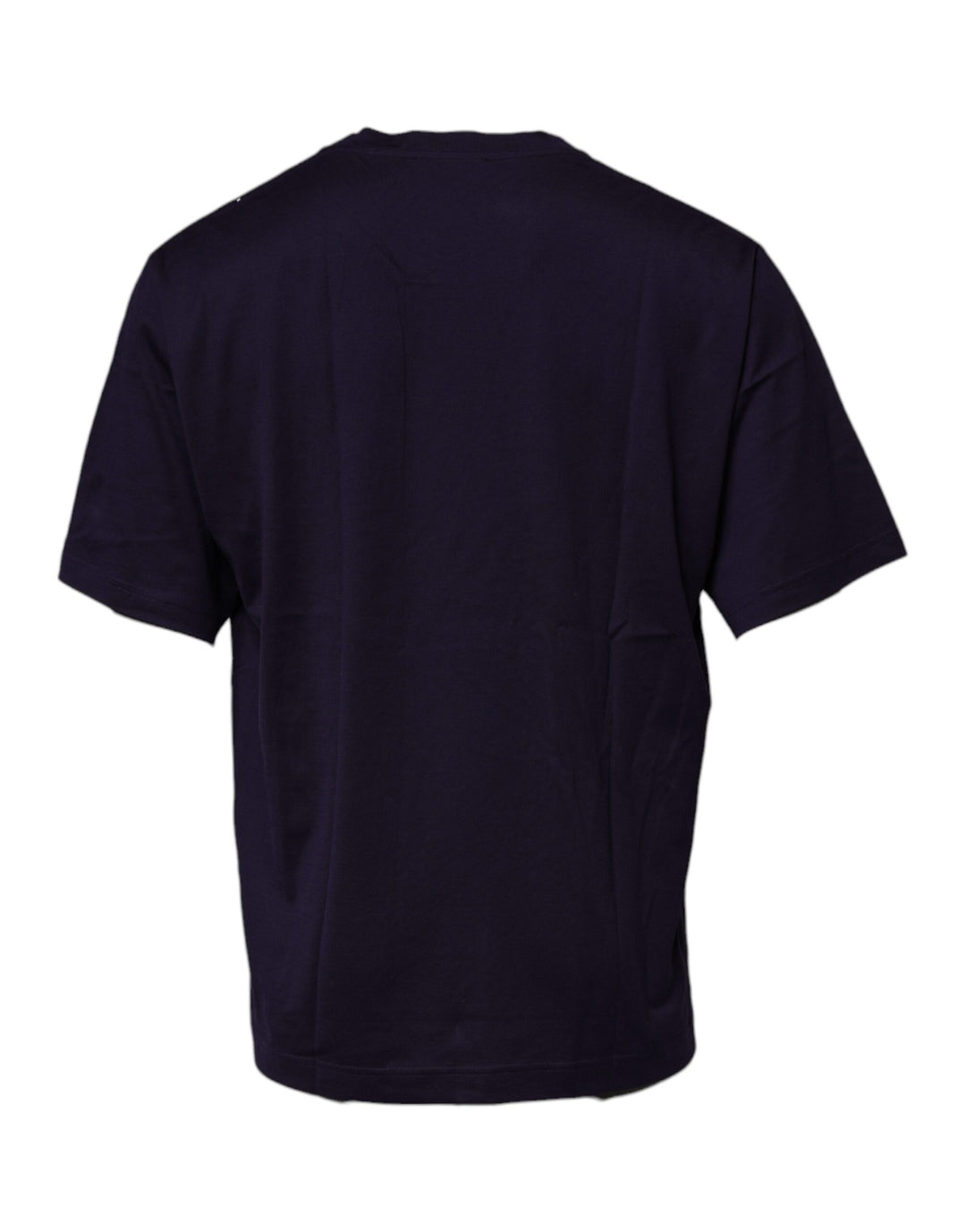 Dolce &amp; Gabbana Navy Blue DG Logo Cotton Crew Neck T-shirt