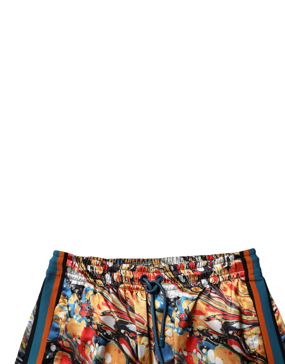 Pantalon de survêtement Dolce &amp;amp; Gabbana en satin marbré multicolore pour homme