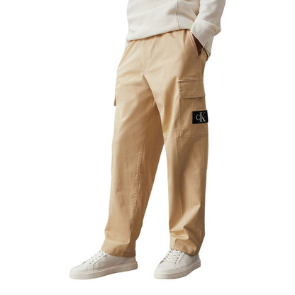 Calvin Klein Beige Cotton Cargo Pants