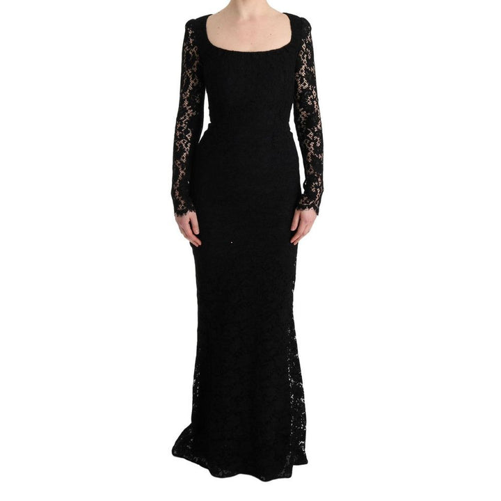Dolce &amp; Gabbana Black Cotton Cocktail Dress