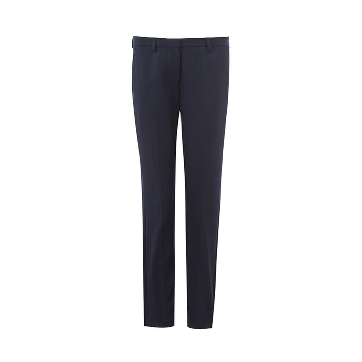 Pantalón Lardini Elegante de Lana Azul para Mujer