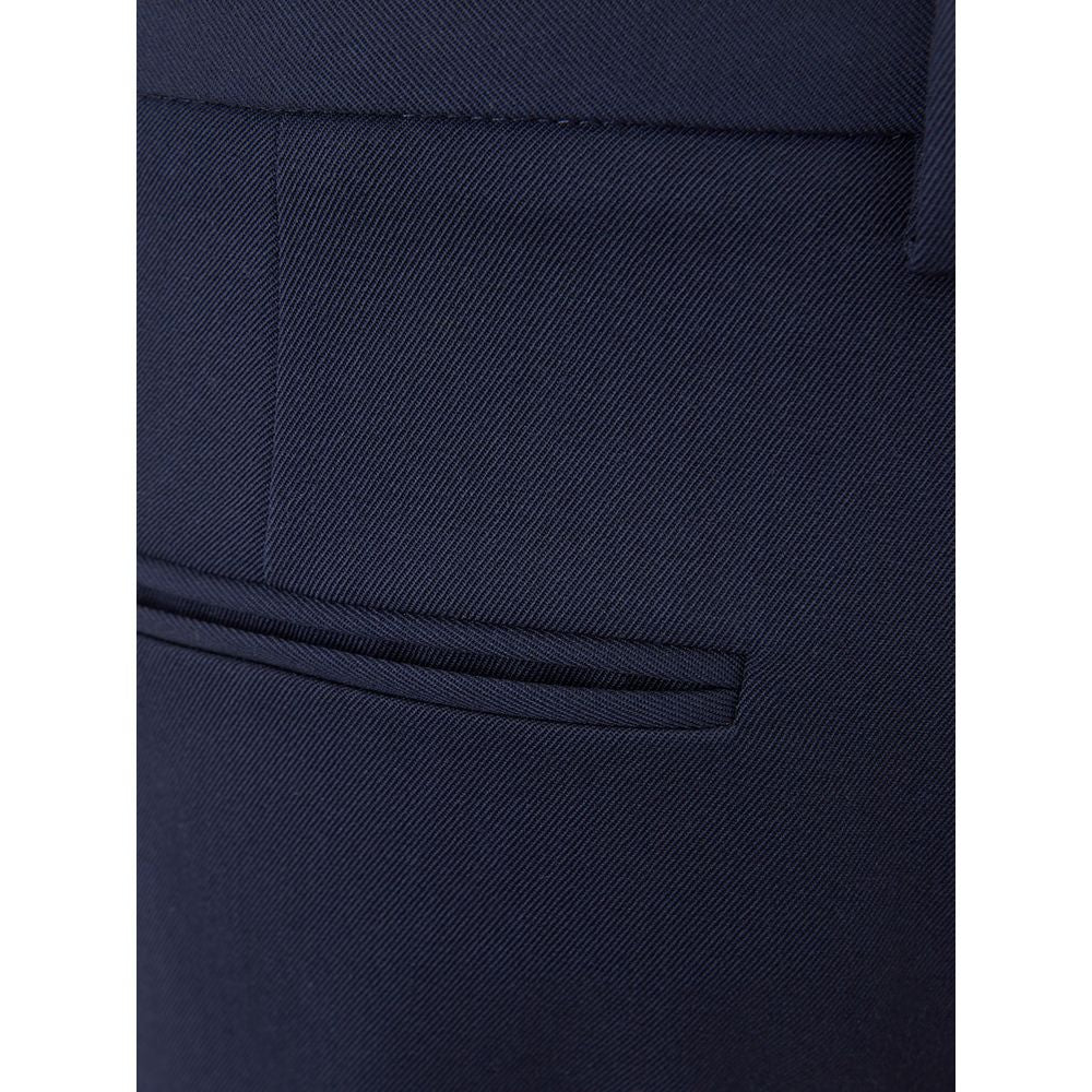 Pantalón Lardini Elegante de Lana Azul para Mujer