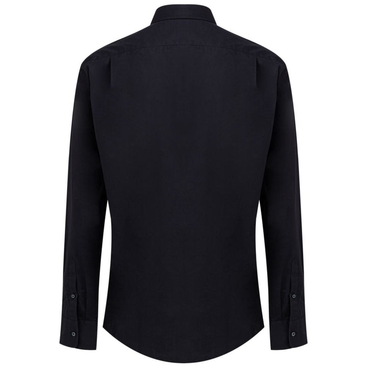 Dolce &amp; Gabbana Navy Blue Cotton Dress Shirt