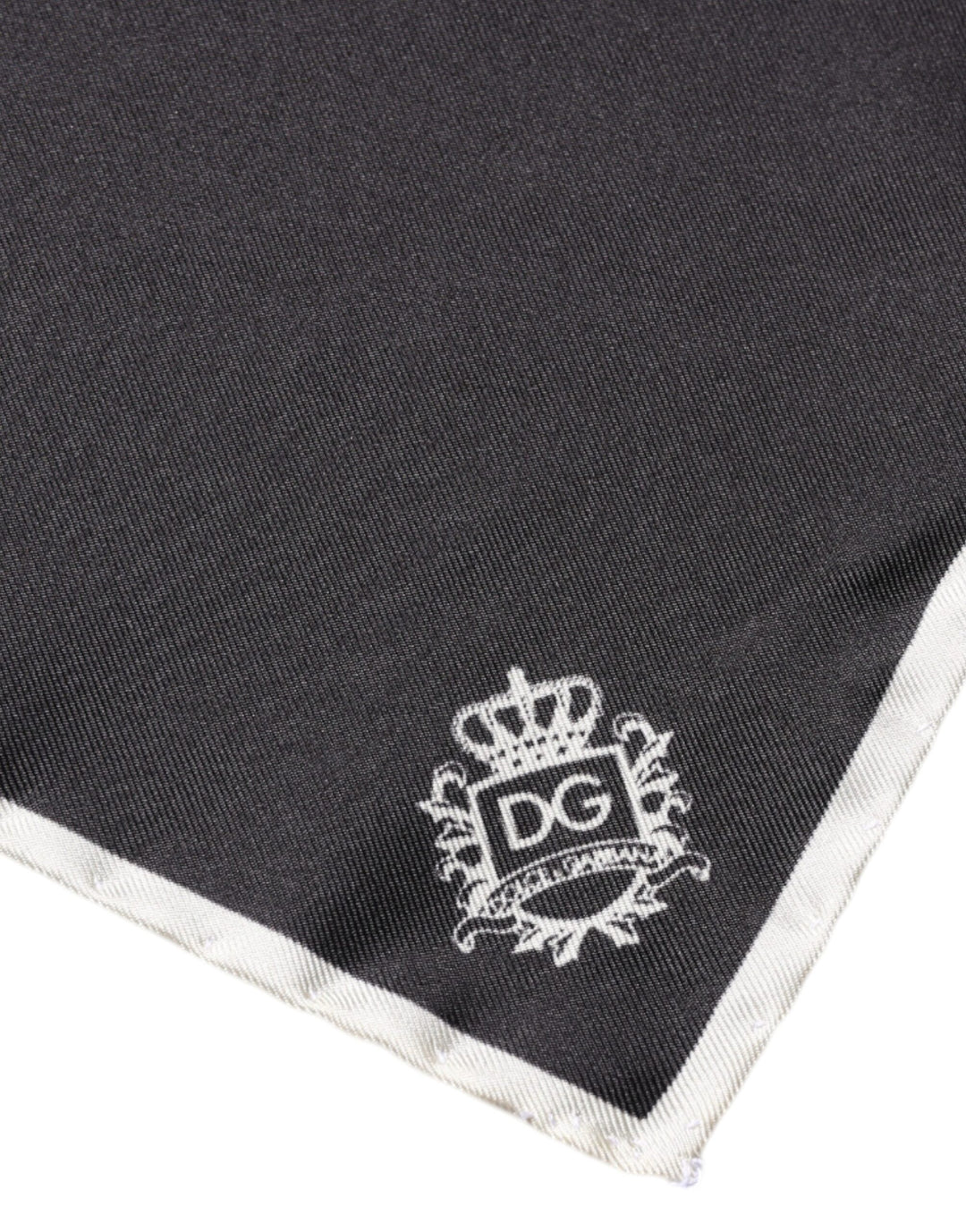 Foulard carré Dolce &amp;amp; Gabbana à logo couronne noire