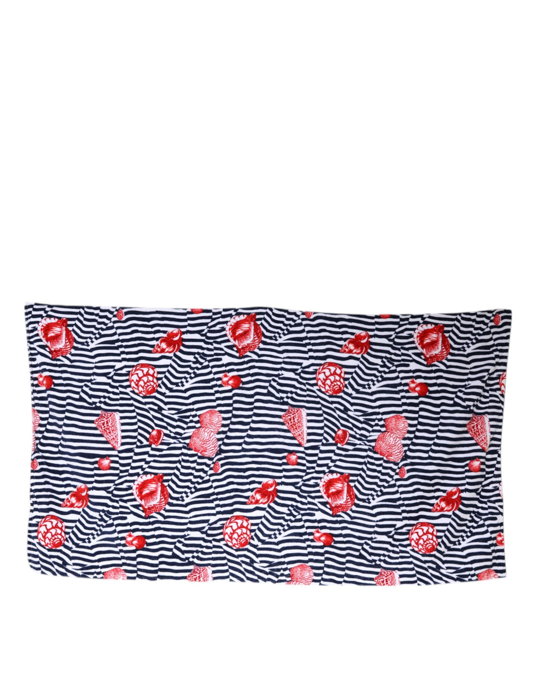 Dolce &amp; Gabbana Multicolor Stripes Seashells Beach Towel