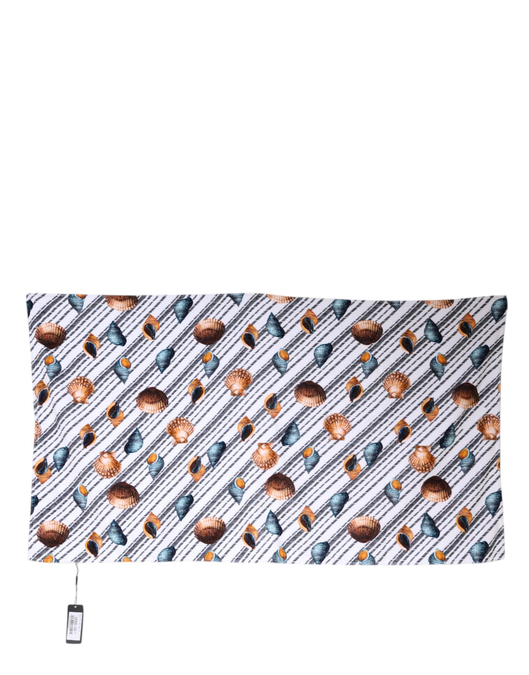 Dolce &amp; Gabbana Multicolor Stripes Seashells Beach Towel
