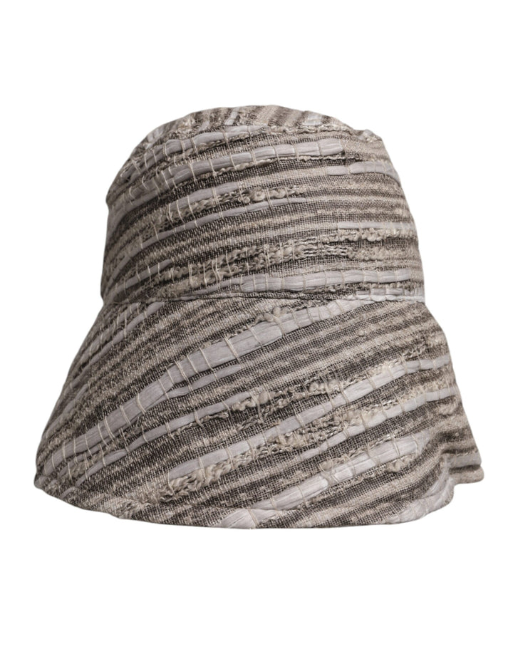 Dolce &amp; Gabbana Multicolor Stripes Cotton Bucket Cap