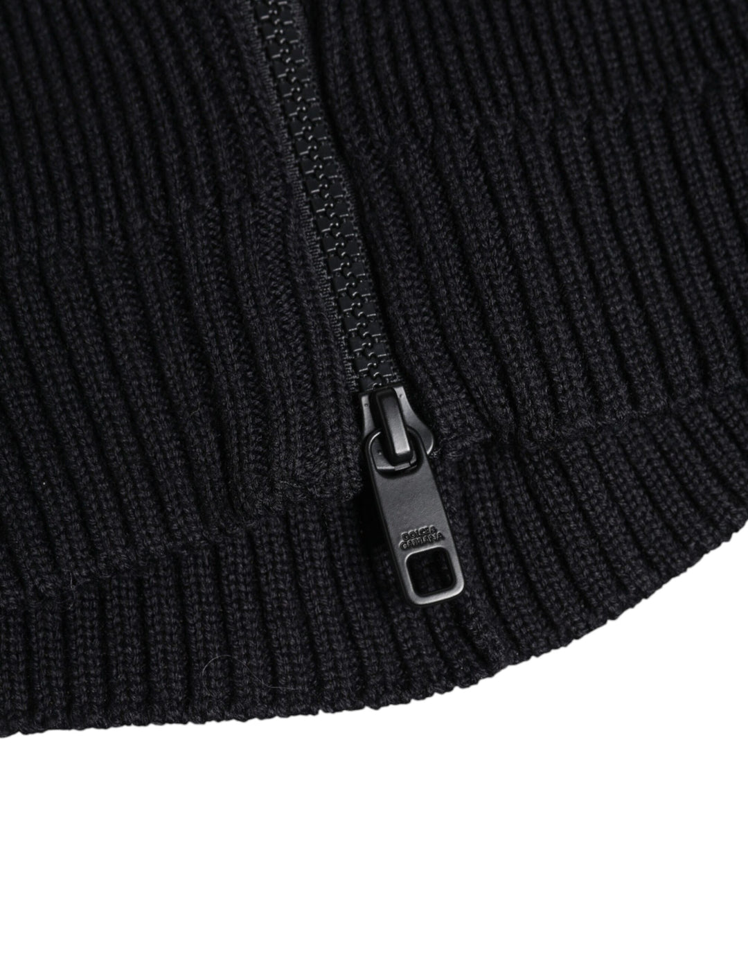 Dolce &amp; Gabbana Black Wool Whole Head Wrap Balaclava Hat
