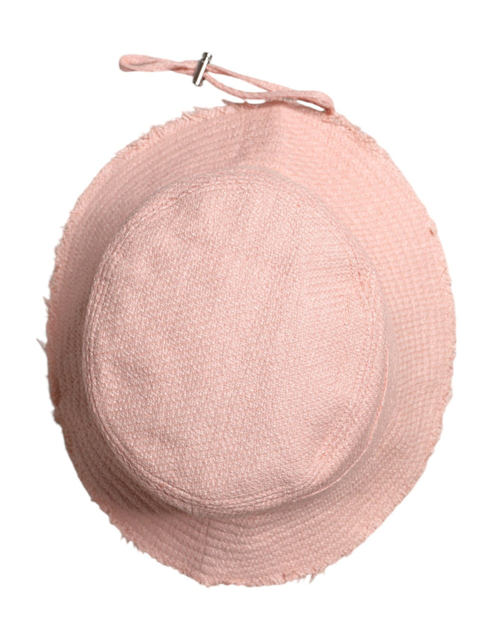 Dolce &amp; Gabbana Pink Cotton Wide Brim Bucket Hat