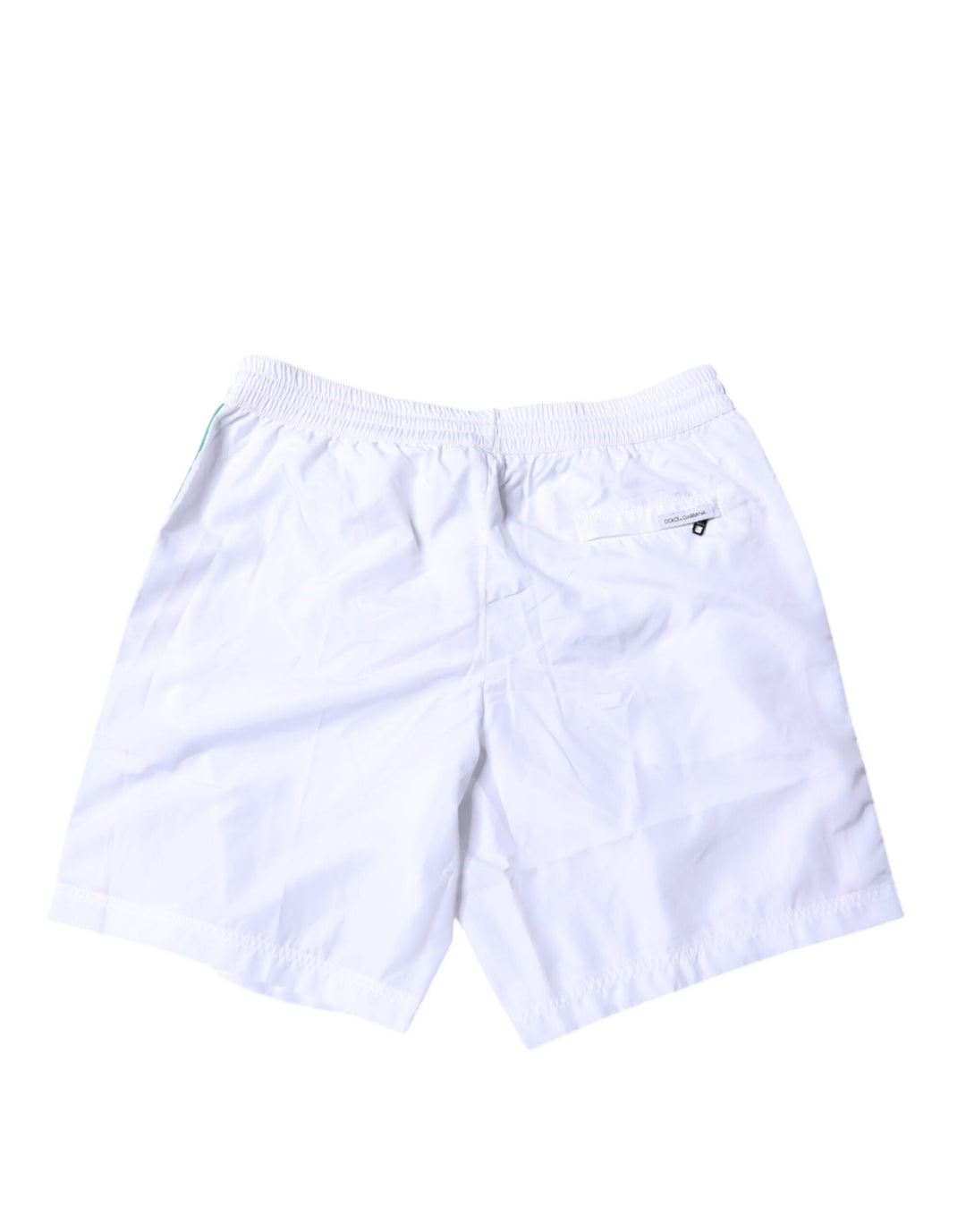 Dolce &amp; Gabbana White Stripes Beachwear Shorts 2 Pc Swimwear