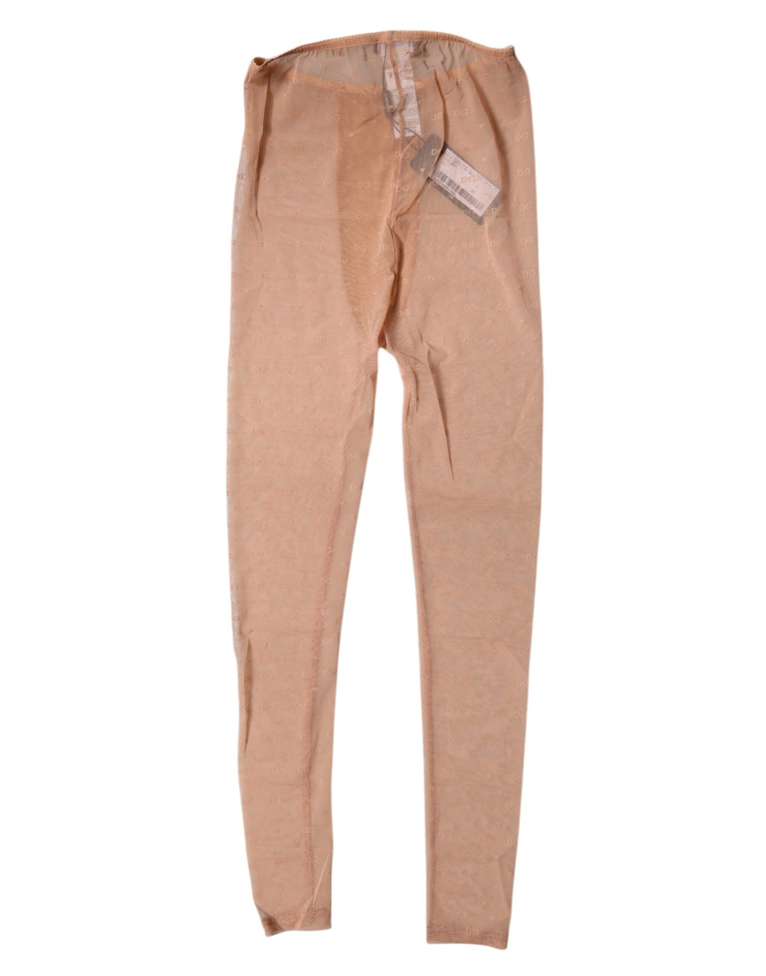 Dolce &amp; Gabbana Nude Beige Logo Lace Lingerie Pants Underwear