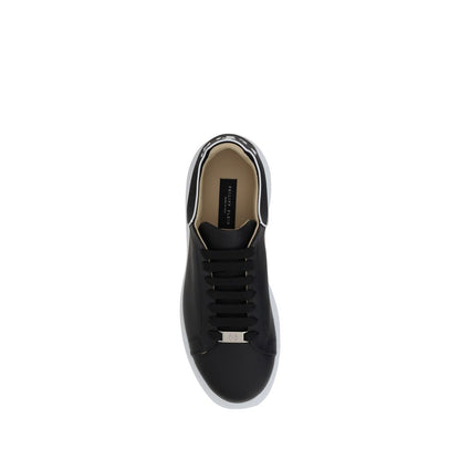 Philipp Plein Black Rubber Low Top Sneakers