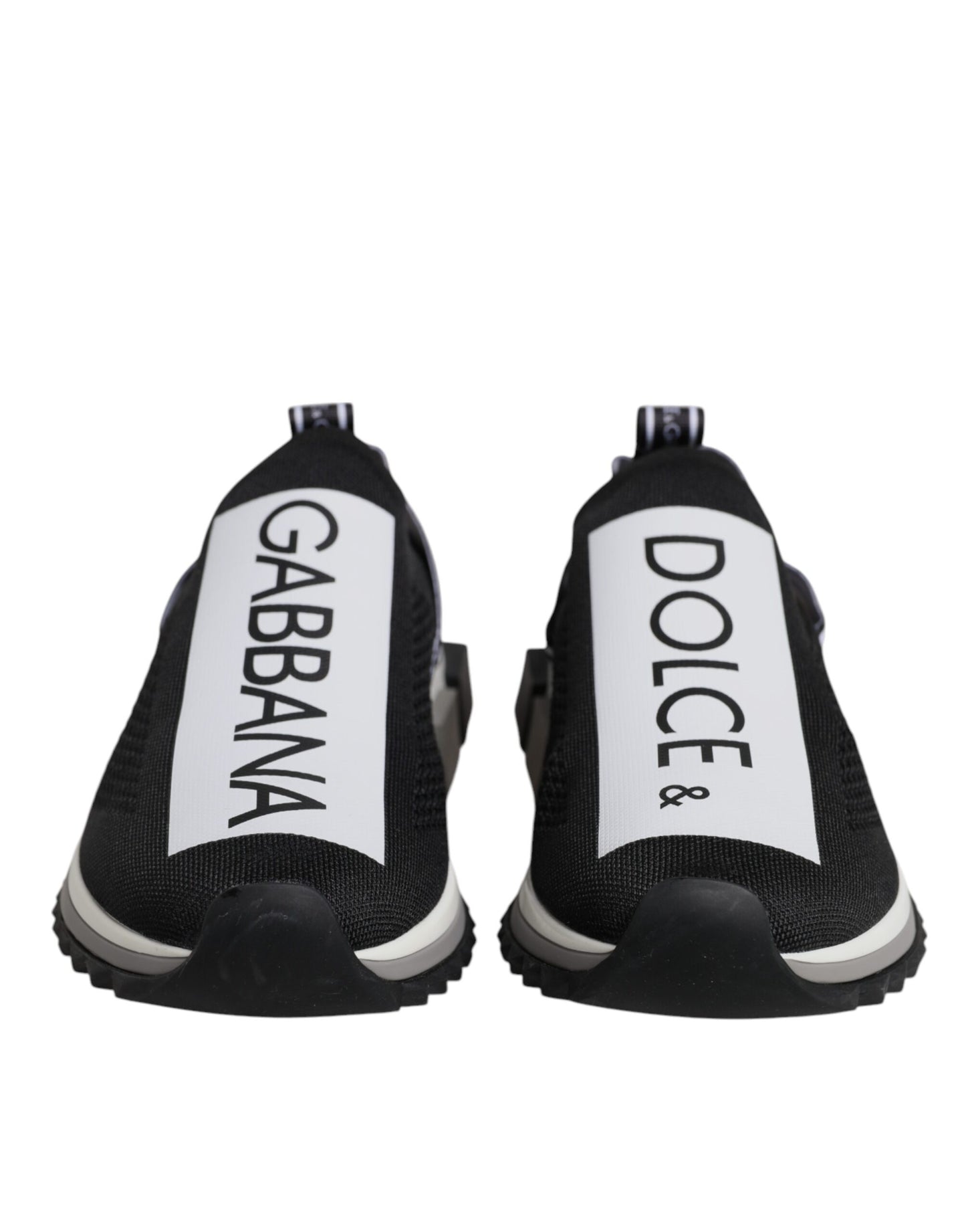 Zapatillas deportivas blancas y negras sin cordones Sorrento de Dolce &amp; Gabbana