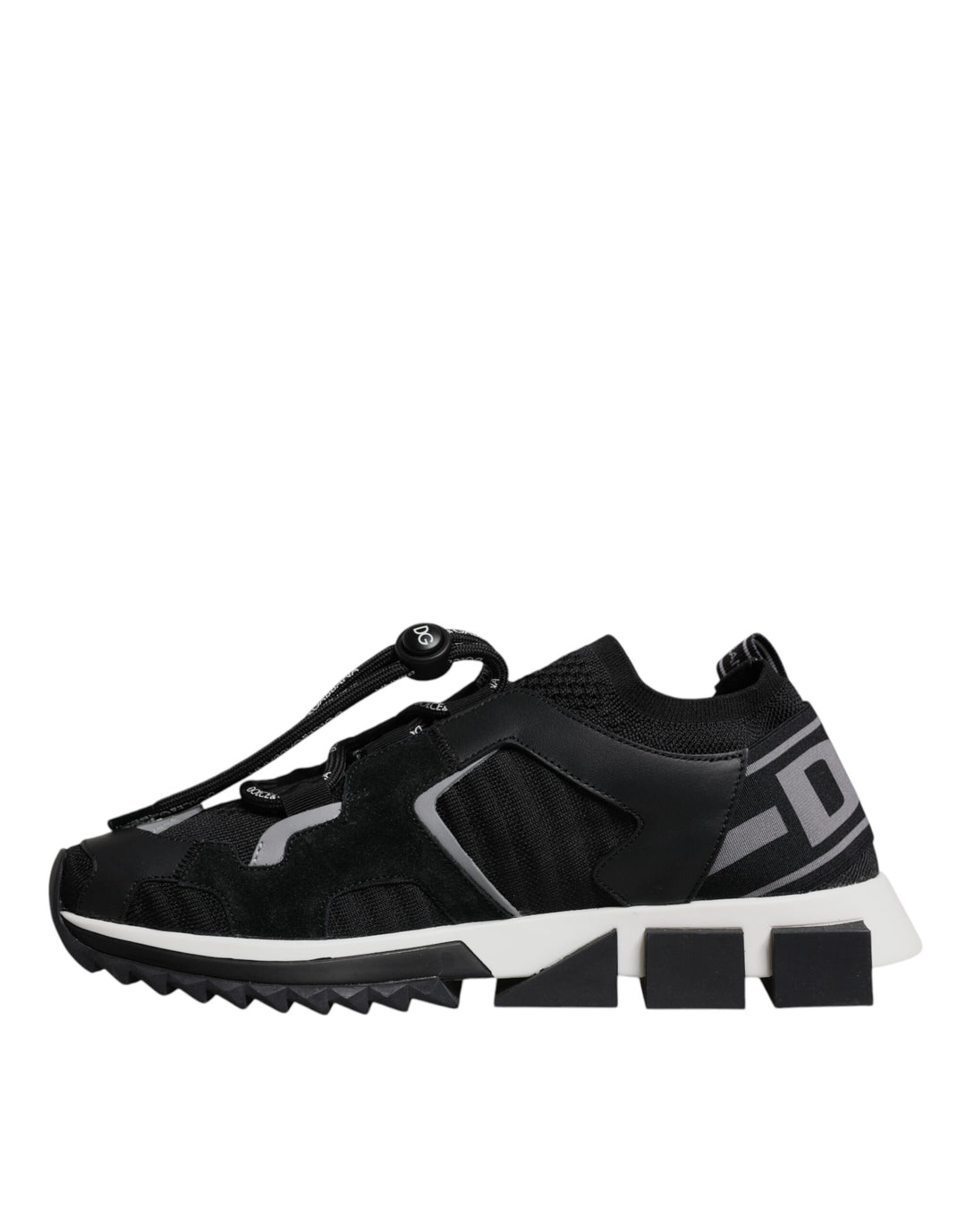 Dolce &amp; Gabbana Black Mesh Sorrento Trekking Sneakers Shoes