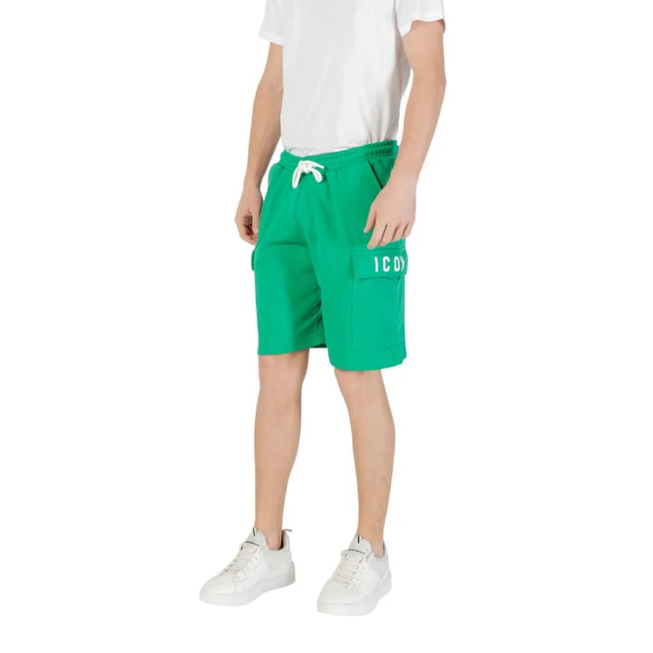 Icon Bicolor Cotton Bermuda Shorts