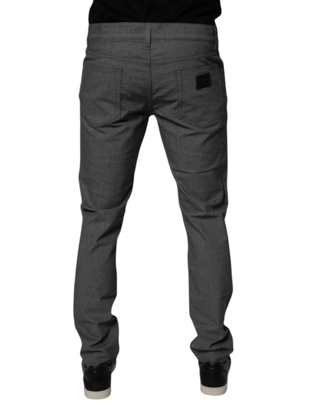Dolce &amp; Gabbana Gray Cotton Stretch Skinny Denim Jeans