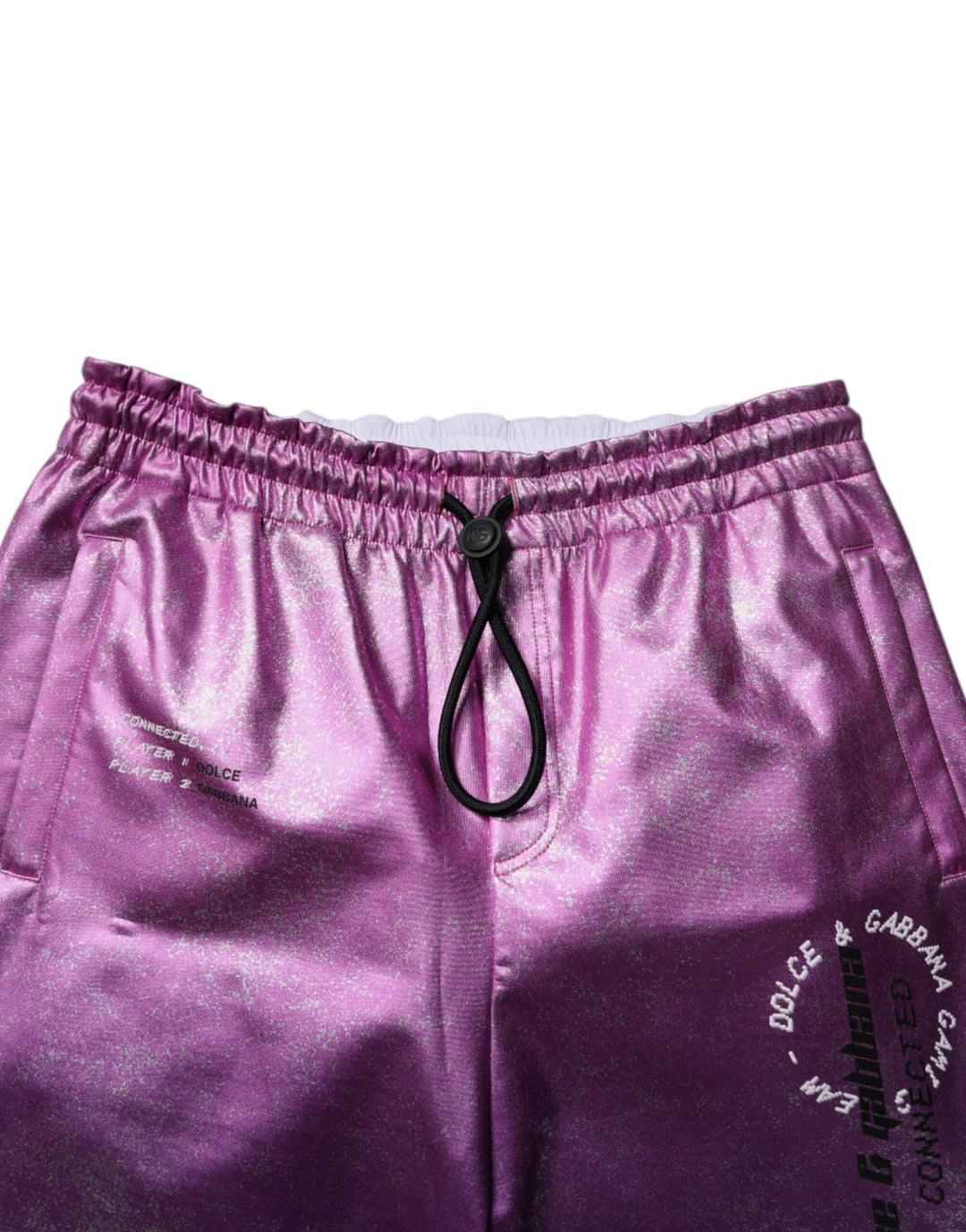 Pantalon de jogging bicolore rose violet Dolce &amp;amp; Gabbana