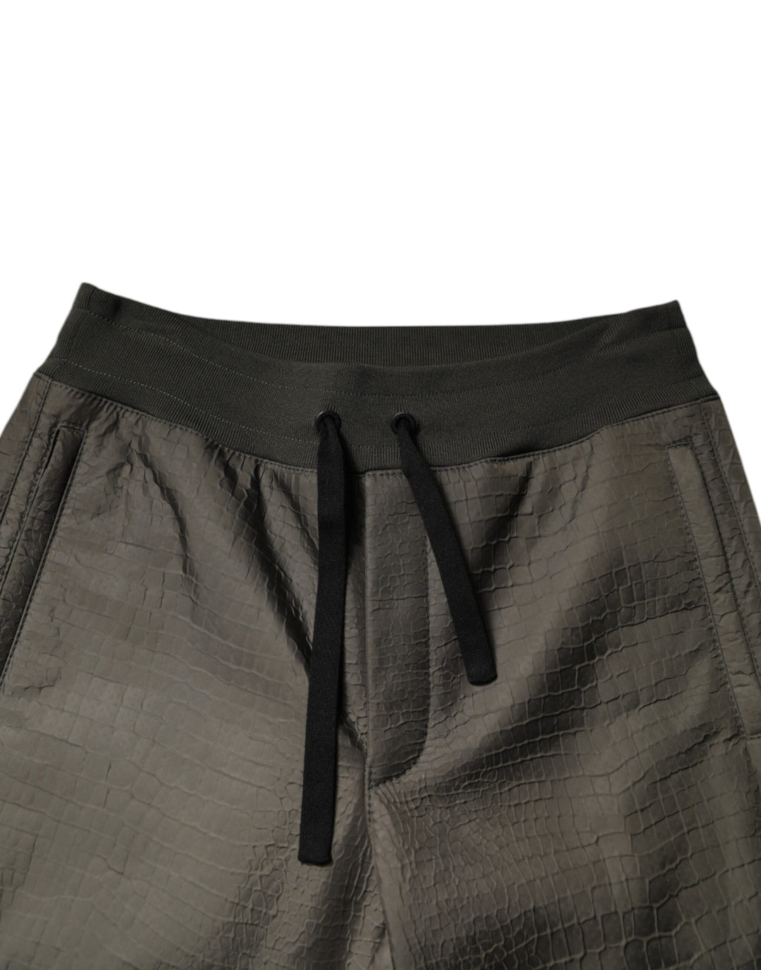Pantalones deportivos Dolce &amp;amp; Gabbana de piel de cordero marrón para hombre