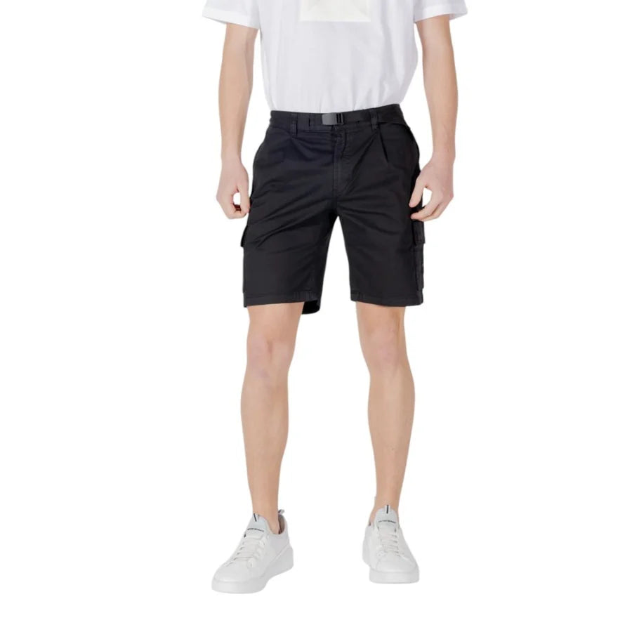 Hugo Boss Black Cotton Bermuda Shorts