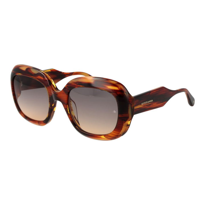 Scotch &amp; Soda Brown Acetate Sunglasses