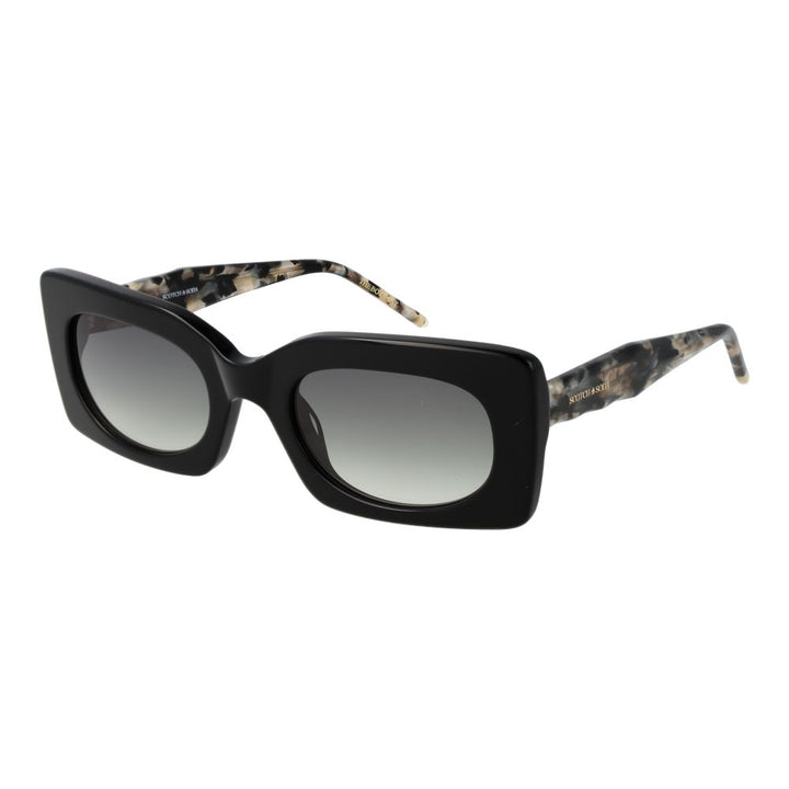 Scotch &amp; Soda Black Acetate Sunglasses