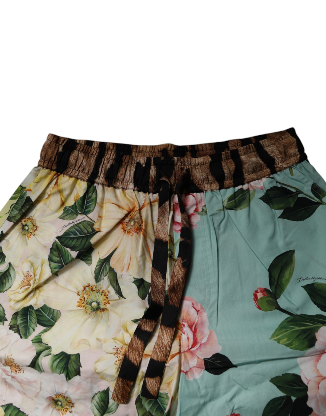Dolce &amp; Gabbana Multicolor Floral Print Men Bermuda Shorts