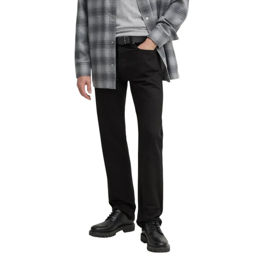 Calvin Klein Jeans Black Cotton Relaxed Fit