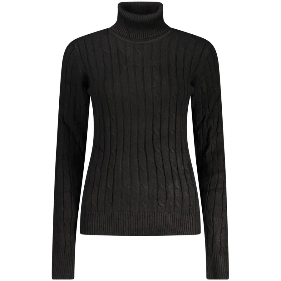 Norway 1963 Black Viscose Women’s Turtleneck Sweater