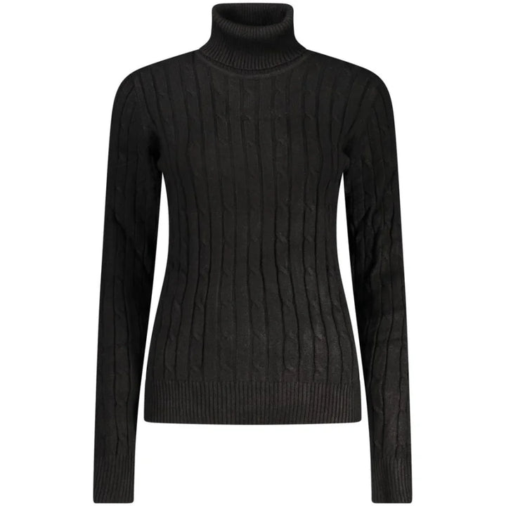 Norway 1963 Black Viscose Women’s Turtleneck Sweater