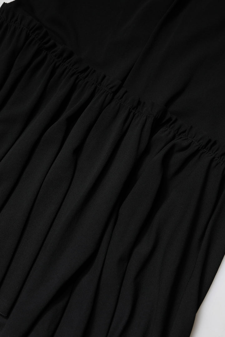 Dolce &amp; Gabbana Black Mermaid Cut High Waist Midi Skirt