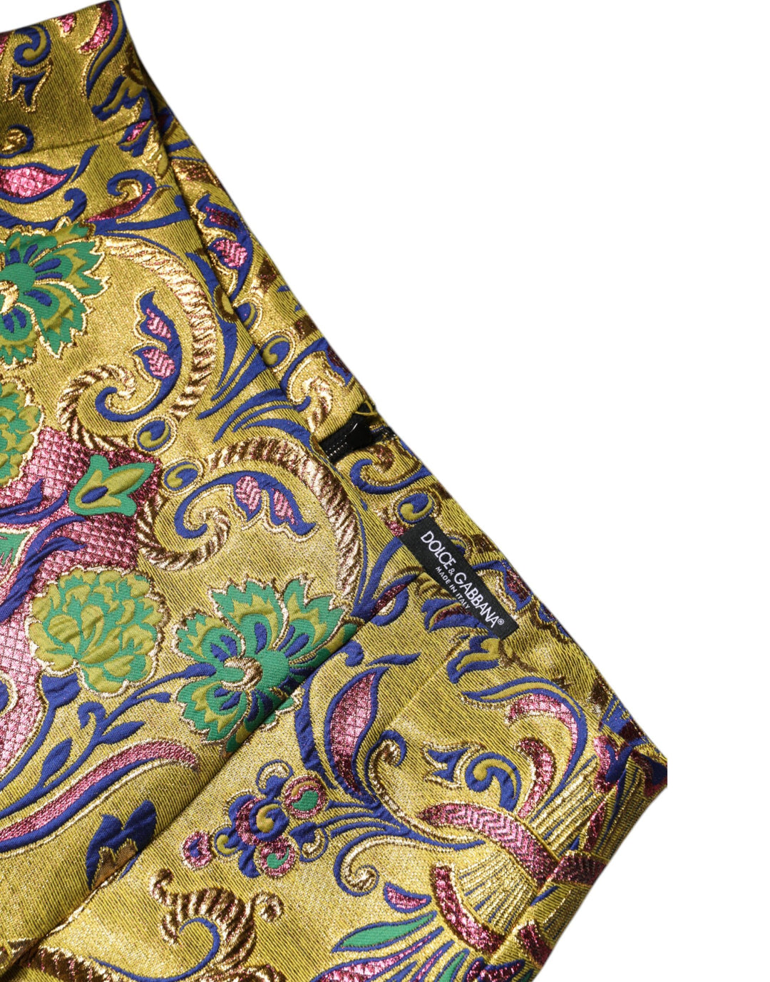 Dolce &amp; Gabbana Multicolor Floral Jacquard Mid Waist Mini Skirt