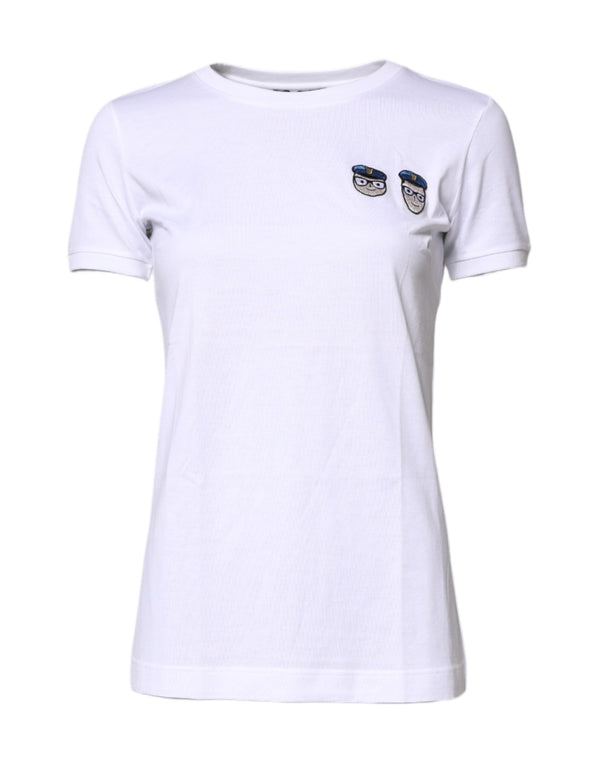 Dolce & Gabbana - White #DGFamily Cotton Crew Neck T-shirt